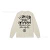 3. Cross-border Stuart long-sleeved printed t-shirt American trendy cylindrical cloth casual loose men and women the same style