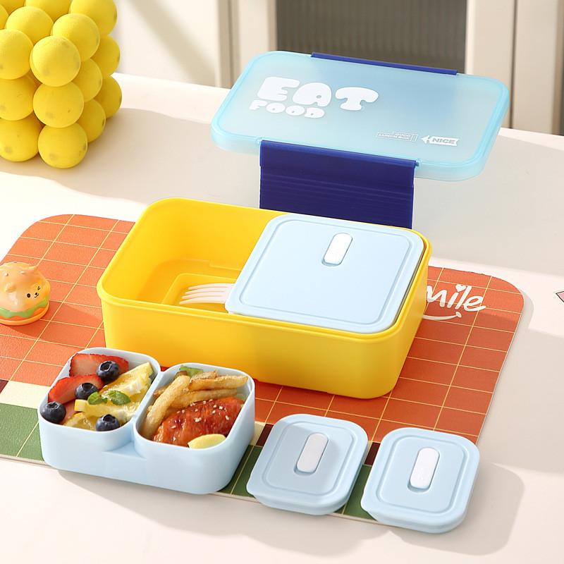 Student Bento Box With Multiple Compartments For Office And School Use