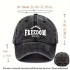 Pc Freedom Style Cap Outdoor Fashion Caps WomenS Hats Street Washed Caps for Men Lightweight And Airy Outdoor Cap Adjusta