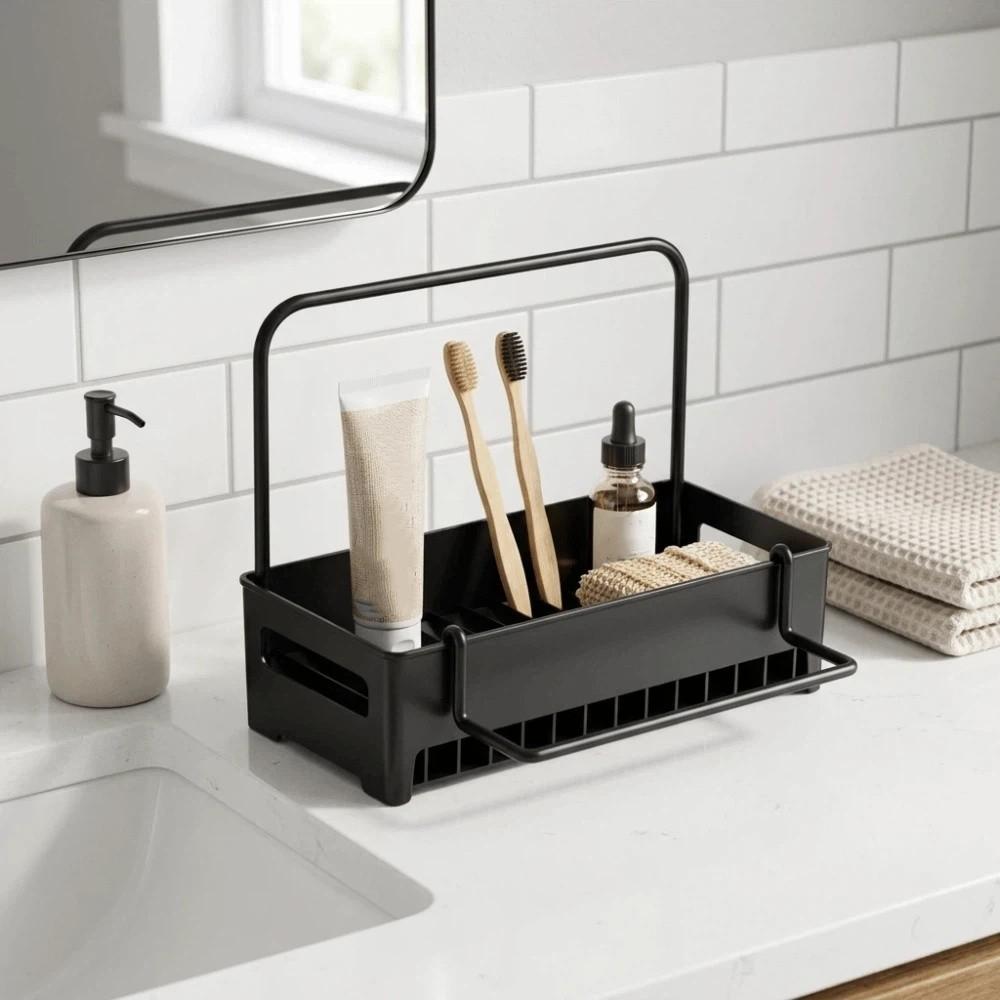 Storage Tray Sink Storage Rack Detachable Kitchen Sink Organizer Drain Rack  Bathroom Sink