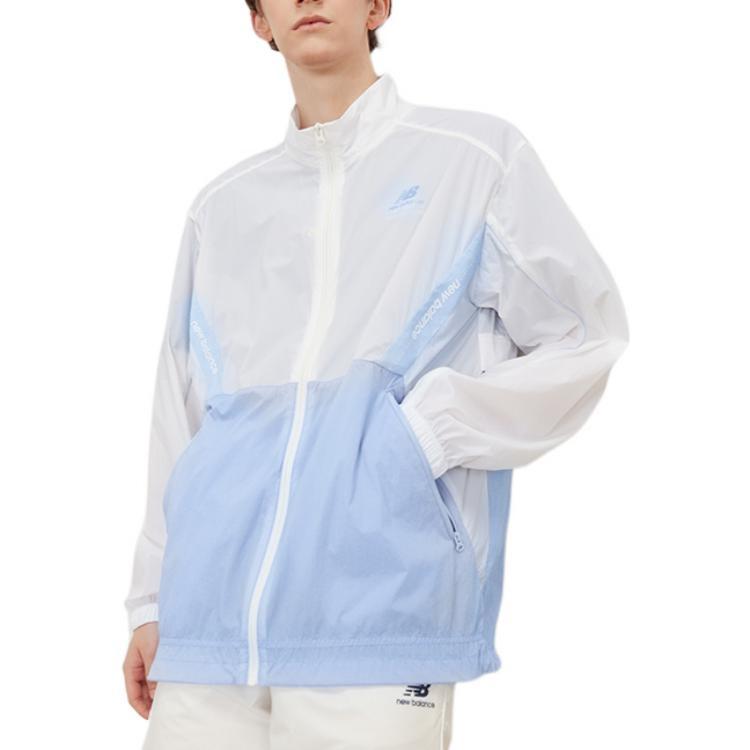 New Balance Summer Lifestyle Jacket Asia Sizing 'White Light Blue' Unisex 5AC2U503-LBL