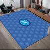 SSC Napoli2 Flannel Pattern Square Carpet,Area Rug,Carpet Rug for Living Room Bedroom Sofa Playroom Decor,Non-slip Floor Mat