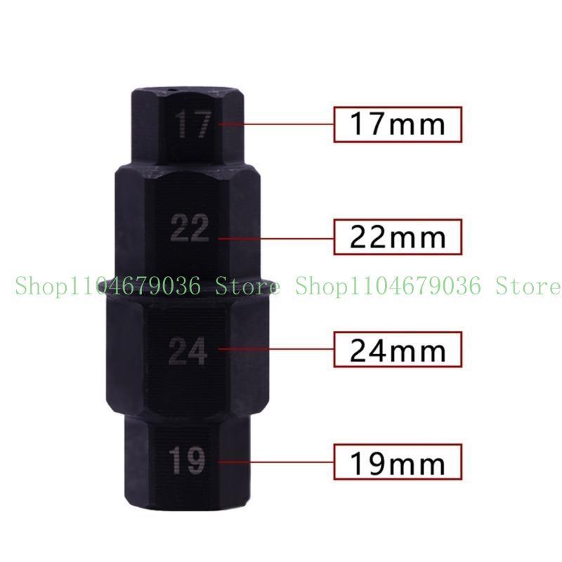 Tool for Motorcycles 3/8” Inch Allens Socket Front Wheel Hubs Spindle Adapter 17mm 19mm 22mm 24mm