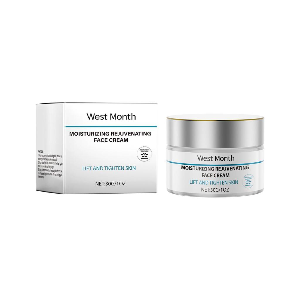 West&Month Facial Nourishing Moisturizing Cream, Gently Moisturizes and Repairs Dry Skin, Hydrates and Moisturizes, Suitable for the Face, 30g