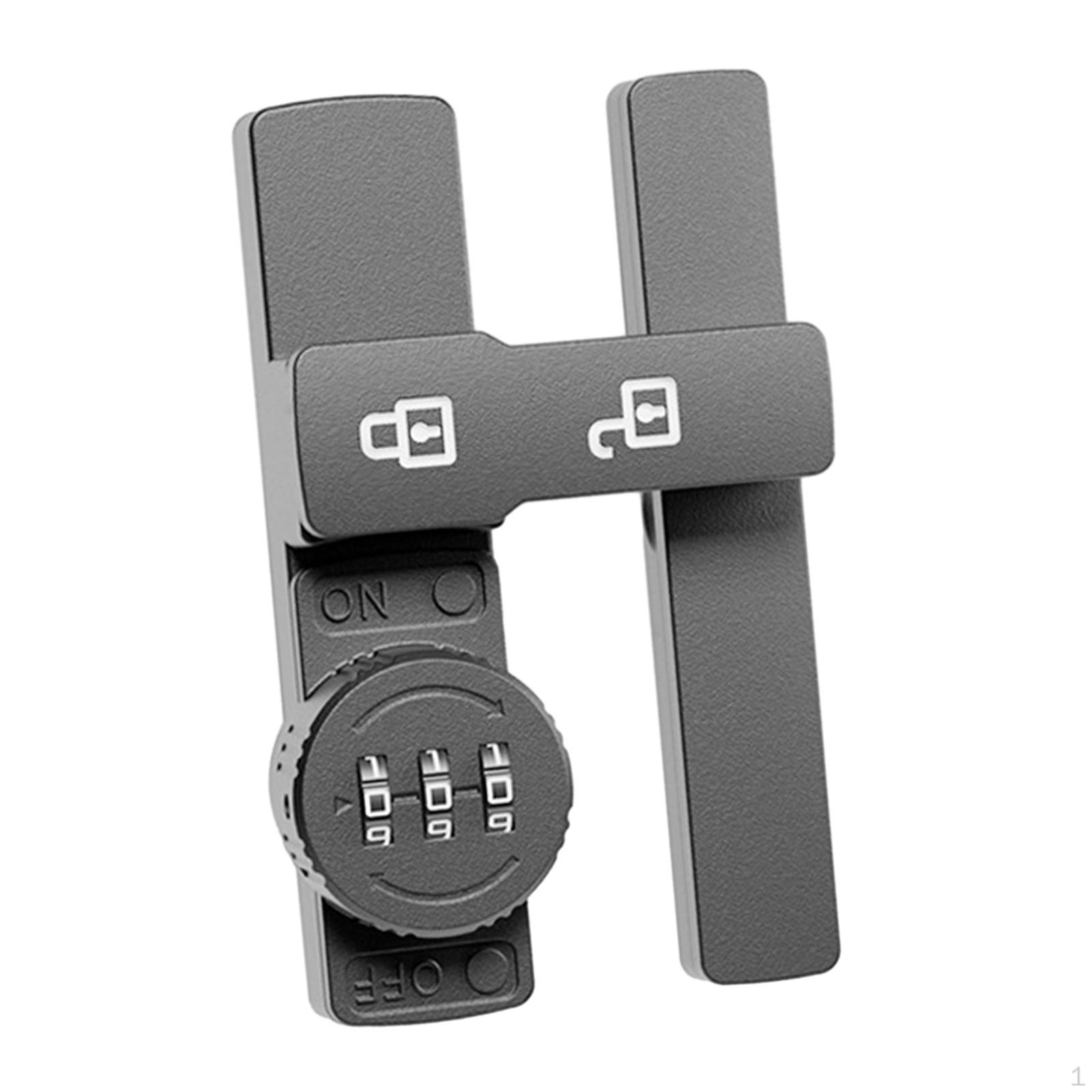 

Замок для двери амбара с защелкой и паролем, светящийся для шкафов, кухонь серый