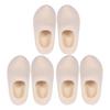 3 Pairs Wooden Shoe Model Accessories House Craft Decoration Baby Slippers Mini Miniature Shoes Bride Kids Toys
