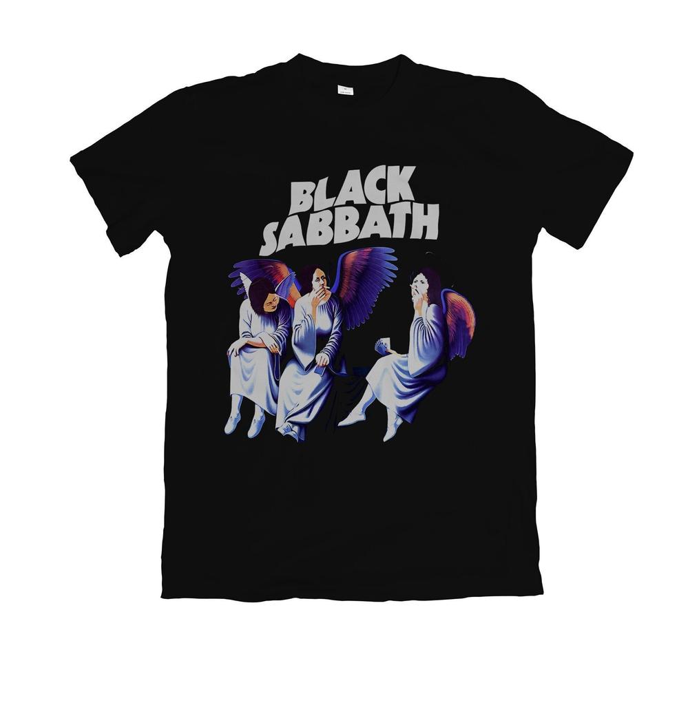2025 Black Sabbath Aston Villa Back The Final Show Printed Short Sleeve Summer Cotton Round Neck T-shirt Tee Top Loose Men Print