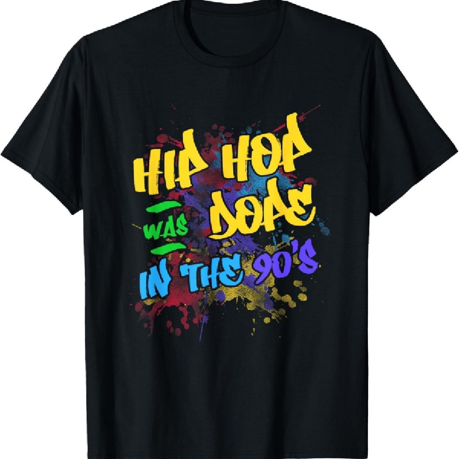 

Hip Hop Was Dope in The 90 s Old School Rap T-shirt T-Shirt XXXXXL чорний