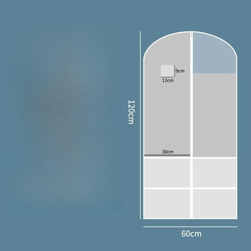 

Dance Costume Garment Bag with Clear Zipper Pockets for Suits Dress Cover Suit Bags for Travel Hanging Clothes Closet Storage 60*120cm