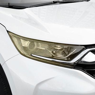 2Pcs Car Headlight Protective Film Headlamp Transparent Black Ppf TPU Sticker for Honda CR-V CRV 2017 2018 Accessories