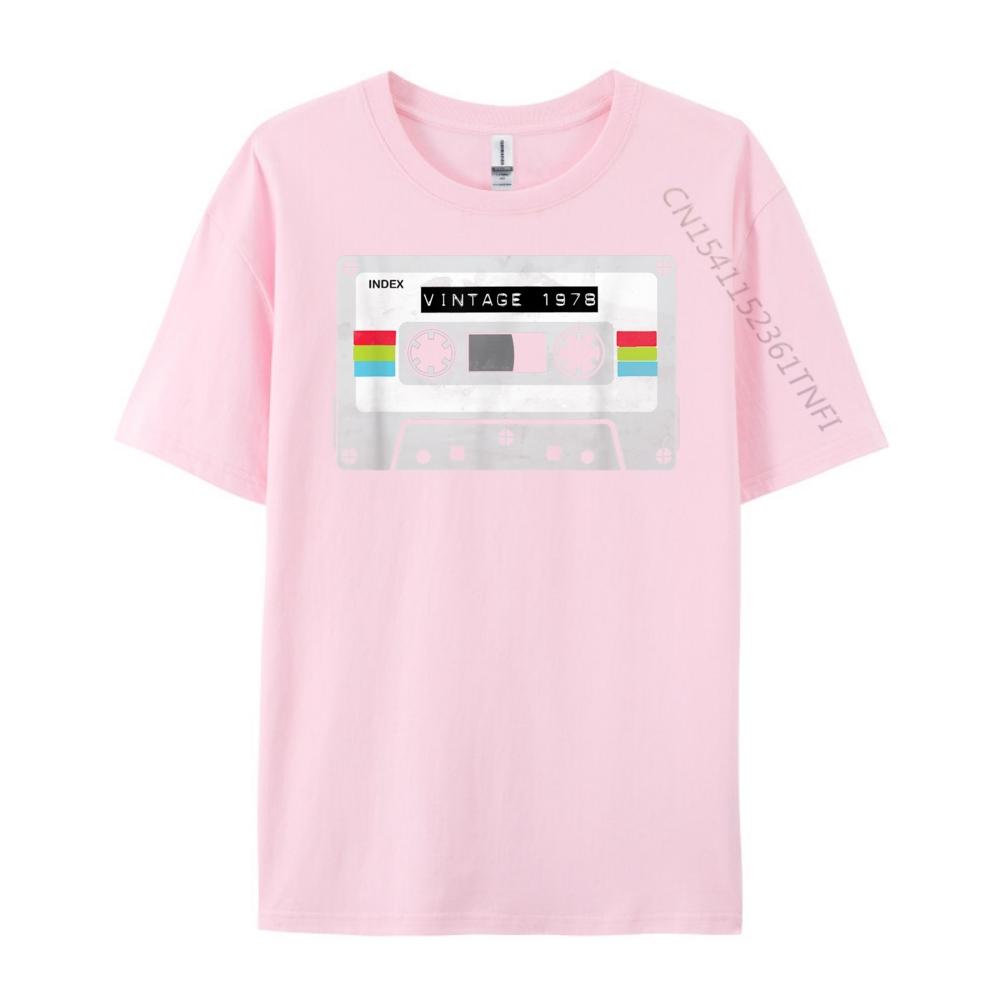 Vintage Cassette Tape 1978 Tshirt Woman Funny Shirts Men Fashionable and Trendy Meme TShirts Character