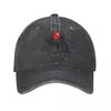 Vintage Horror Freunde Baseballkappe Unisex Stil Used Denim Kopfbedeckung Horror Charaktere Outdoor Laufen Golf Hüte Kappe