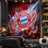 Væghængt Gobelin Bayern München Print Stof til Stue Soveværelse Boligindretning