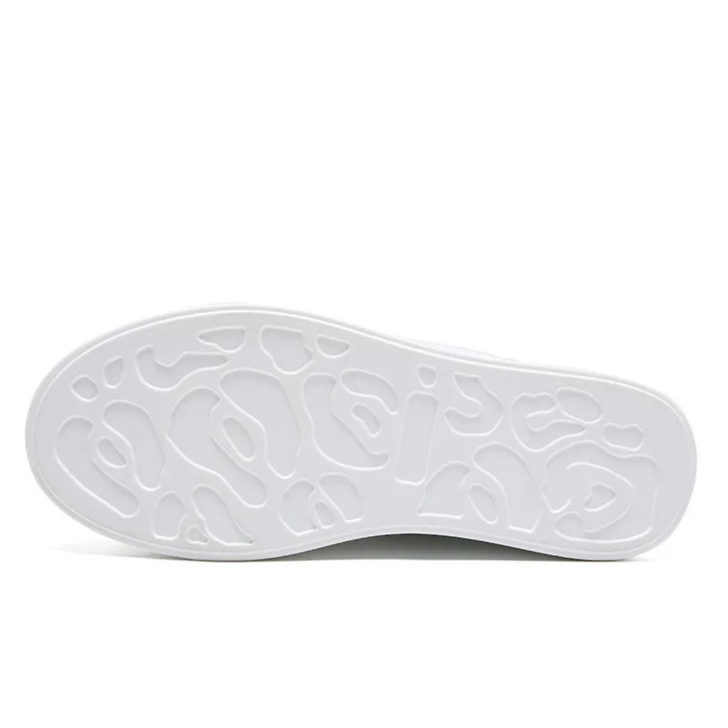 7cm Microfiber Leather Women Casual Shoes White Platform Wedge Hidden Heel Shoes White Shoes Chunky Sneakers Skateboard