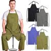 Extra-long Cooking Aprons Waterproof Working Clothes New Kitchen Apron  Men Women Use