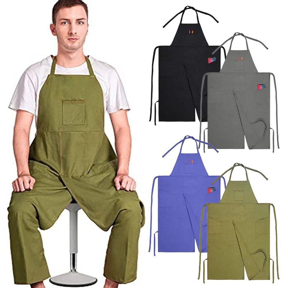 Extra-long Cooking Aprons Waterproof Working Clothes New Kitchen Apron  Men Women Use
