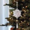 Klare Acryl Weihnachtsbaumschmuck Transparente Tropfen Weihnachtsdekorationen Weihnachten Klare Schneeflocke Herz Zwiebel Schmuck