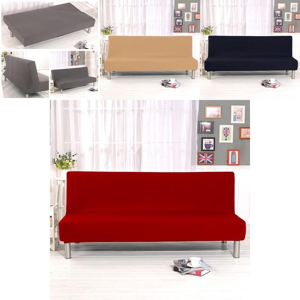 Luxurious Solid Sofa Bed Cover With Elastic Fabric For Ultimate Comfort And Protection