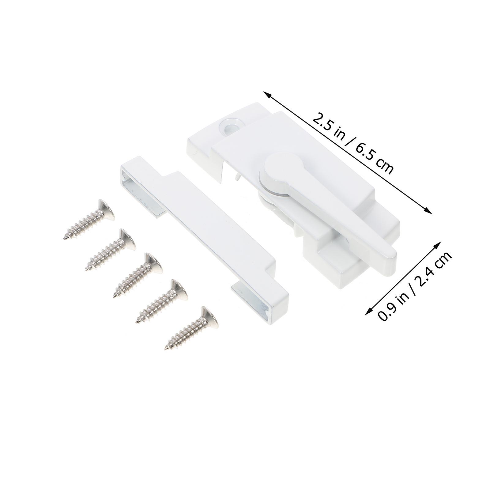 

2Sets Sturdy Zinc Alloy Sash Locks Effective Child Safety Prevent Accidents Simple Use Sliding Window Sash Locks Black