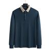 Large Size Long Sleeved T-shirt with a Collar and Polo Shirt As a Base for Men's Business Casual Tops In Spring and Autumn