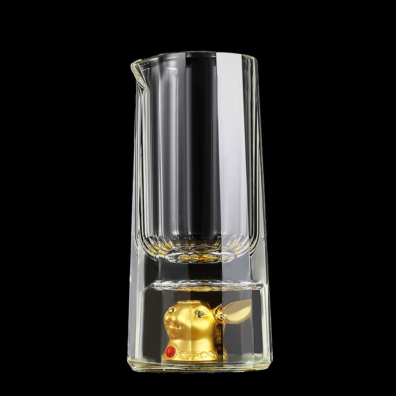 Zodiac Crystal Glass Spirit Glass Wine Dispenser 12 Small Wine Glasses Household Party One Cup Simple