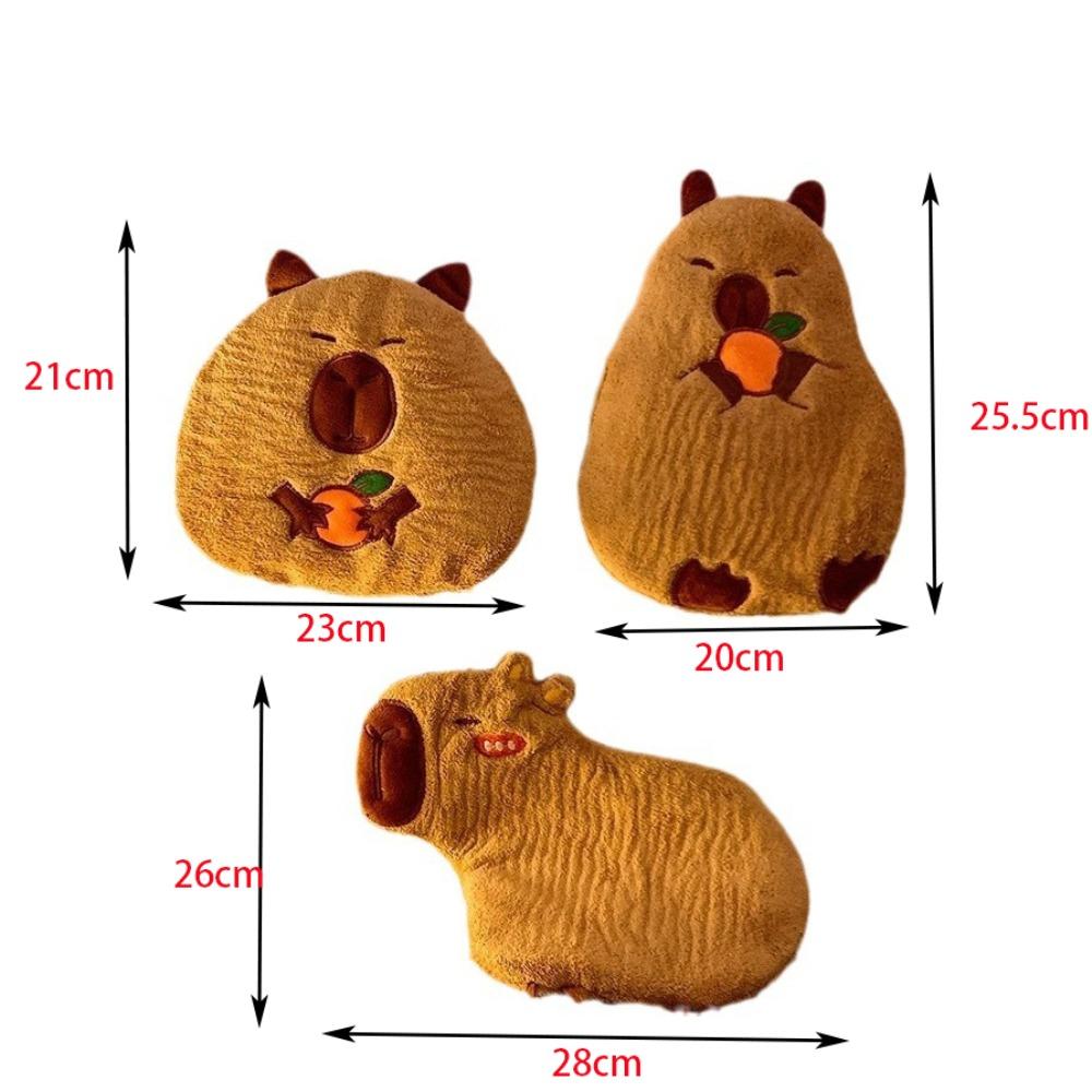 Coral Velvet Hand Towel Wall-mounted Cartoon Bathroom Kerchief Strong Water Absorption Capybara Cleaning Rag Kitchen Supplies