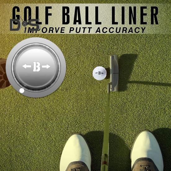 Precision Golf Ball Marker Golf Accessories DIY Golf Marker Golf Ball Liner Golf Alignment Tool Ball Identification Tool