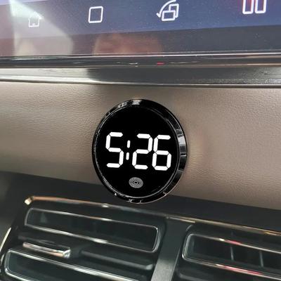 Touch-Activated Car Dashboard Clock LED Time Display Mini Digital Clock Simple Novelty Luminous Car Clock