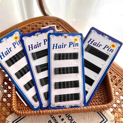 Black Metal One Line Clips 36pcs/set Unisex Hair Styling Accessories Waved Straight Bobby Pin Barrette Hair Clips Hairpin