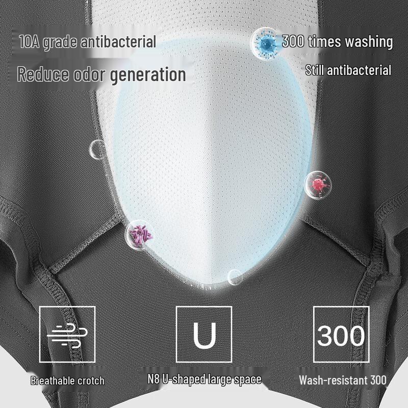 Youkeshu Men's Modal Boxer Briefs 3-Pack