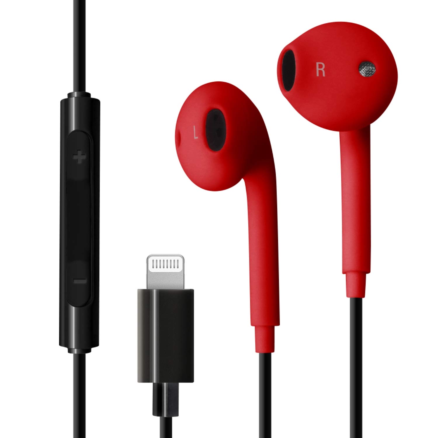 

Premium Style Lightning Connector Stereo Earphones Red PG-SHE6RD4