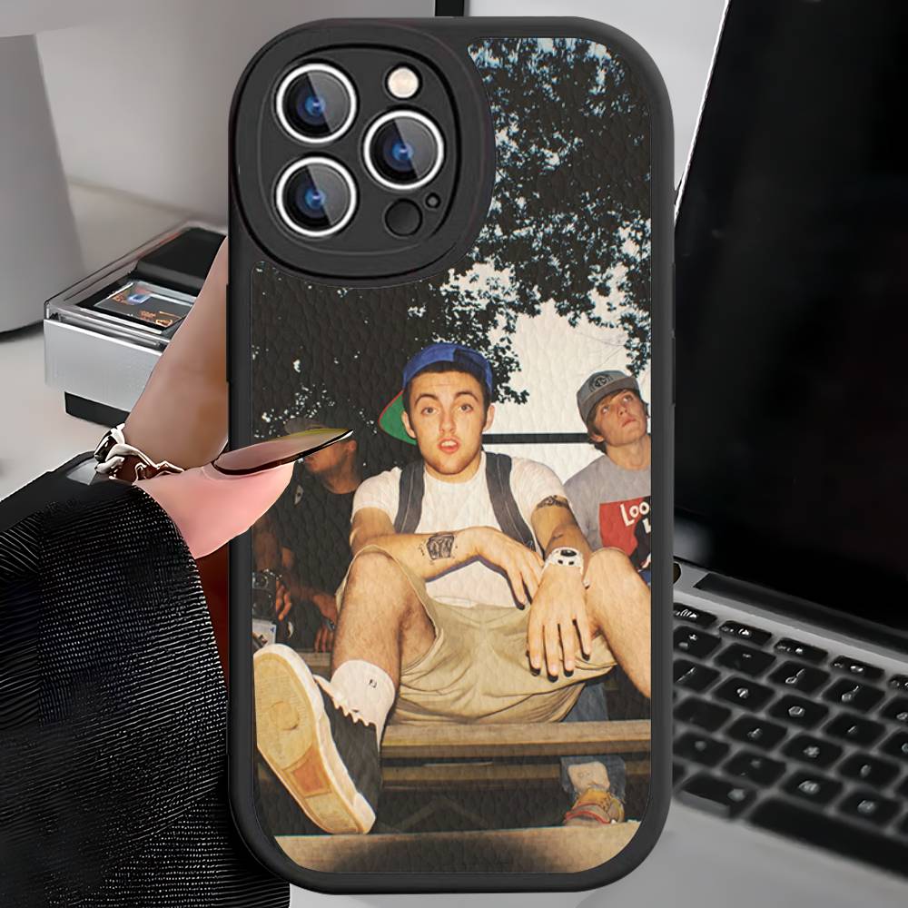 

Cool M-mac Miller Phone Case For IPhone 16 15 14 11 12 13 Pro Max Plus Back Leather Shell iPhone 14
