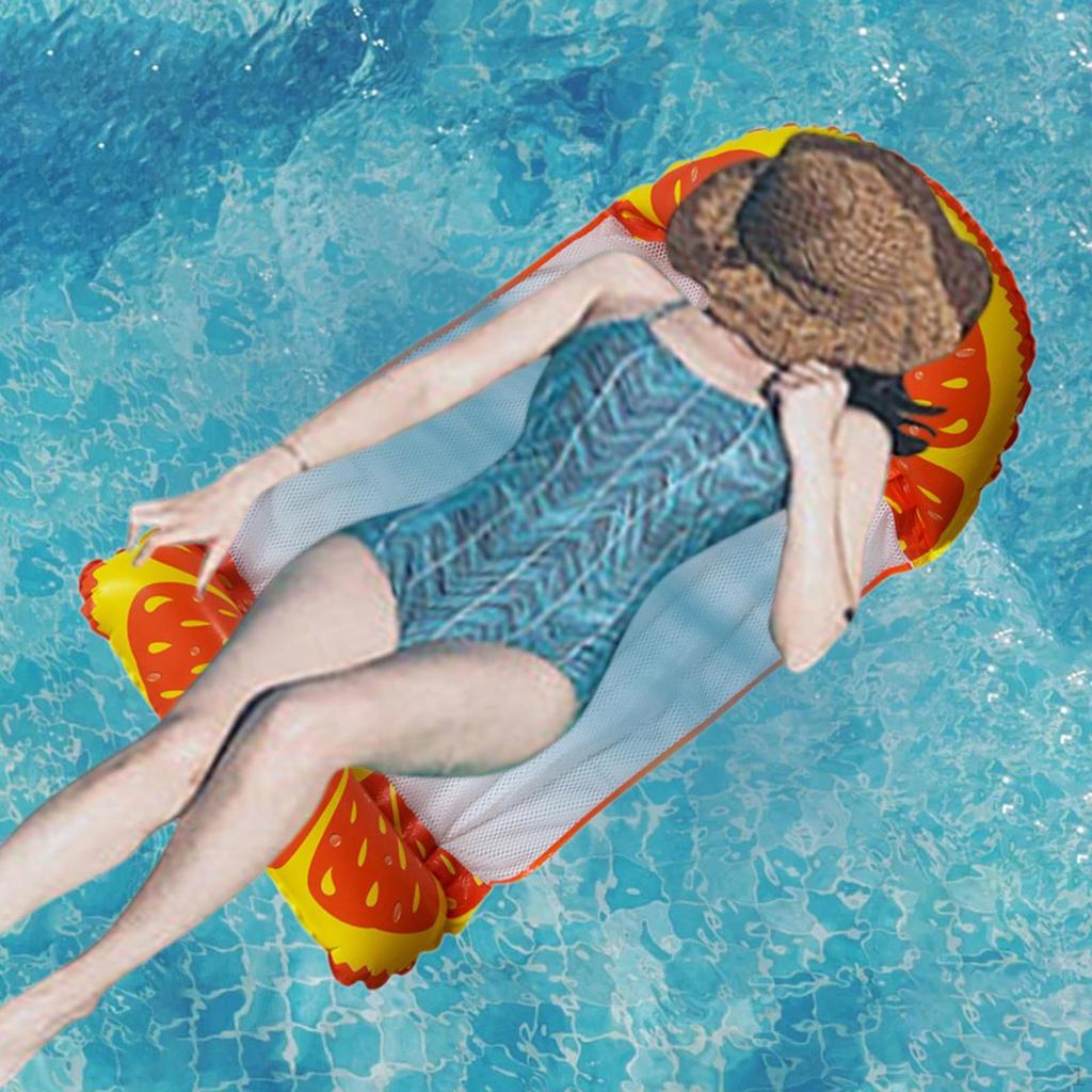 Inflatable Pool Float Hammock Water Lounge for Vacation Relax Summer