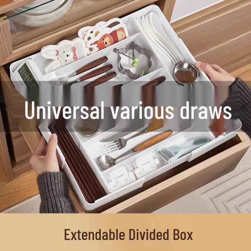 HANDUNYOU Expandable Drawer Cutlery Organizer