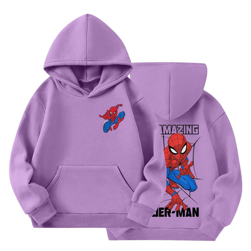 Kids' Long Sleeve Loose Fit Pullover Hoodie with and Print