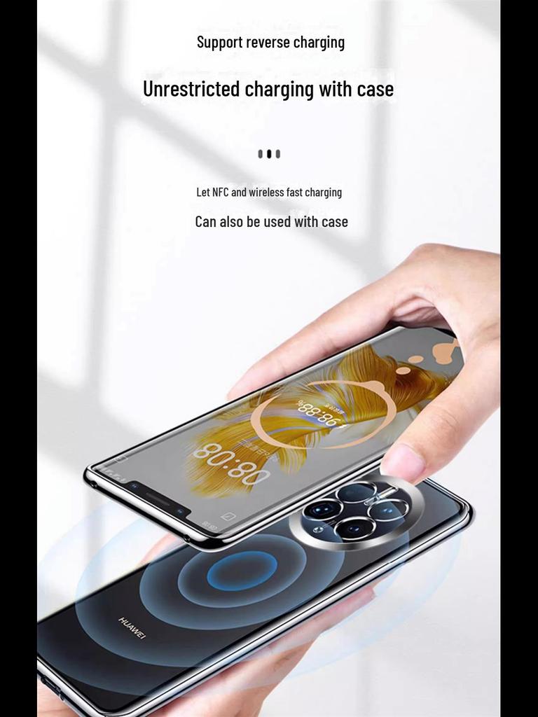 "Huawei Mate60 Pro/P70 Magnetische Sturzsichere Transparente Objektivabdeckung"