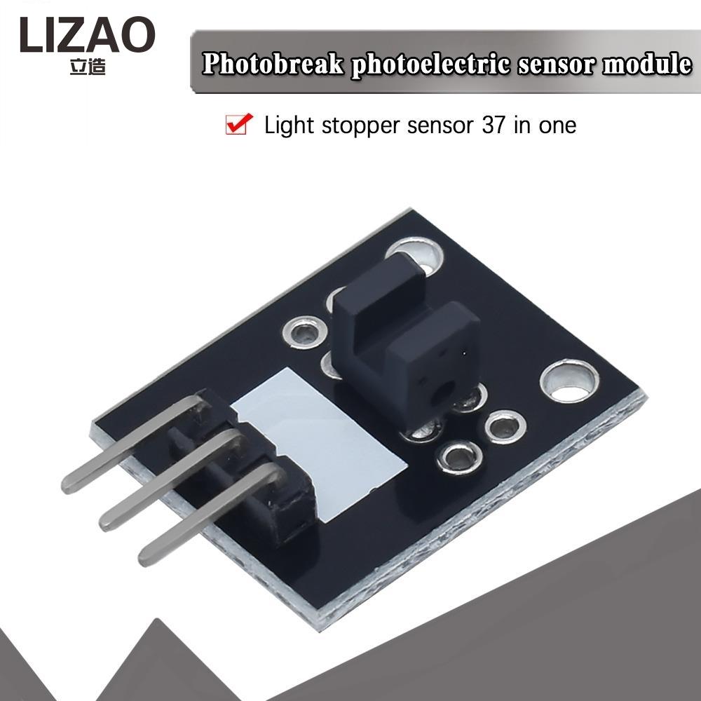 KY-010 Photoelectric Interrupt Sensor Module, Opposite-Type Optical Intercept Switch for Arduino & 37-in-1 Sensor Kit
