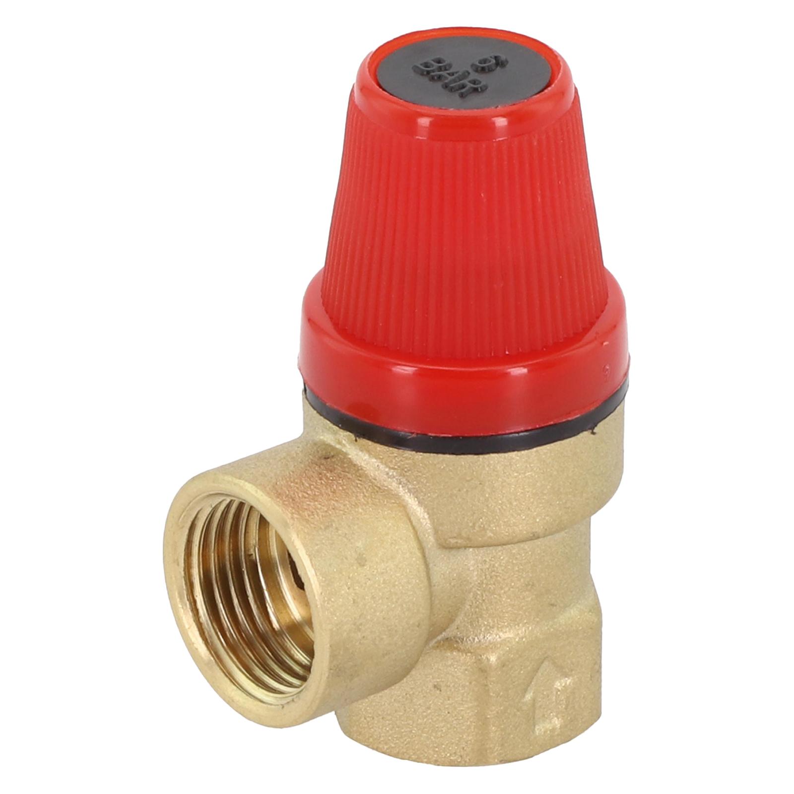 

1/2 Inch Brass Diaphragm Safety Valve Pressure Release for Heating Applications 6bar