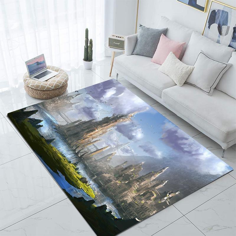 Praktisk Fantasiverden Teppe Kjøkkenmatte Inngangsdørmatte Soveromsgulvdekorasjon Stue Teppe Bad Sklisikkert teppe