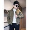 Men's Spring 2025 Stand Collar Casual Solid Color Jacket