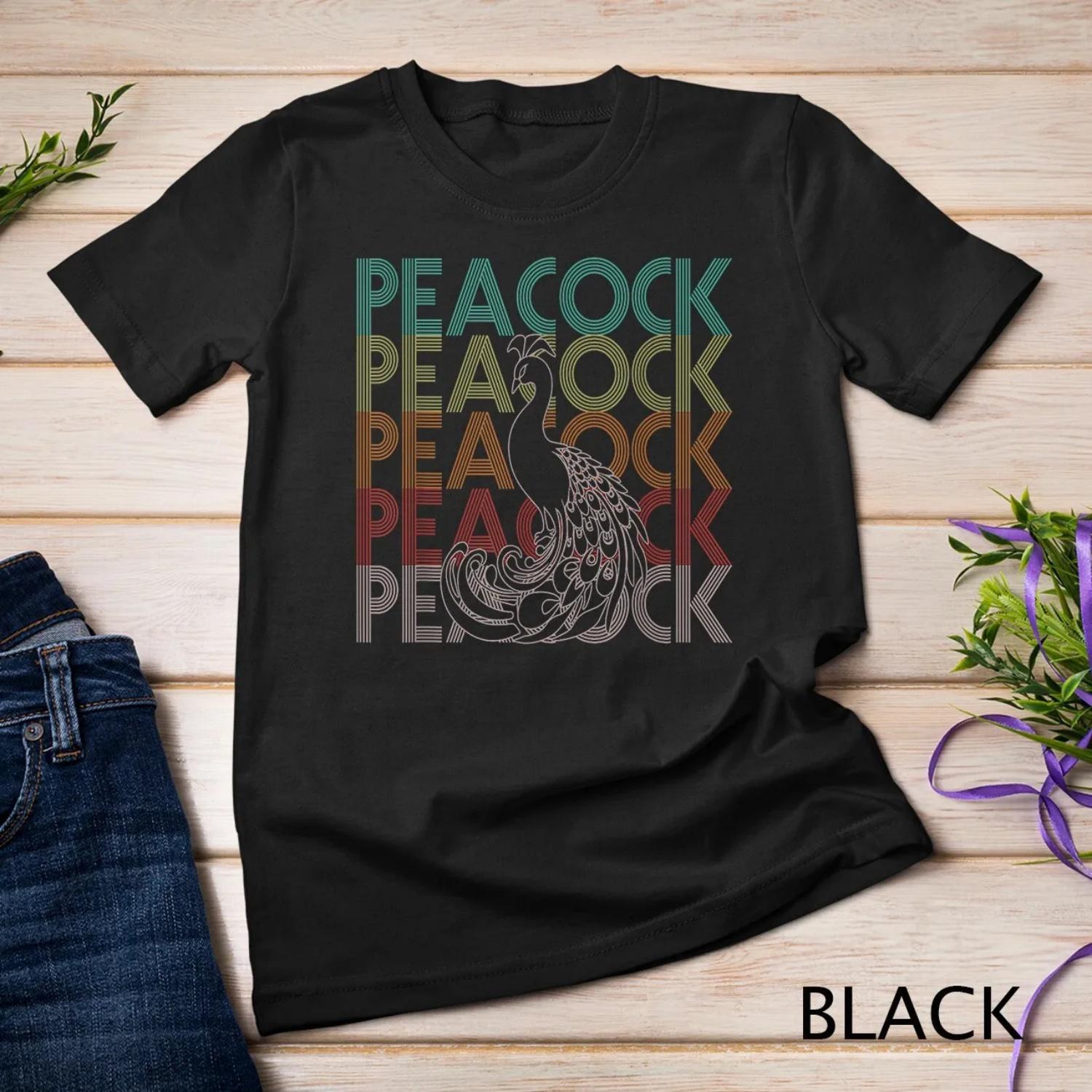 Peacock Retro Style 70s 80s Vintage Lover T Shirt S