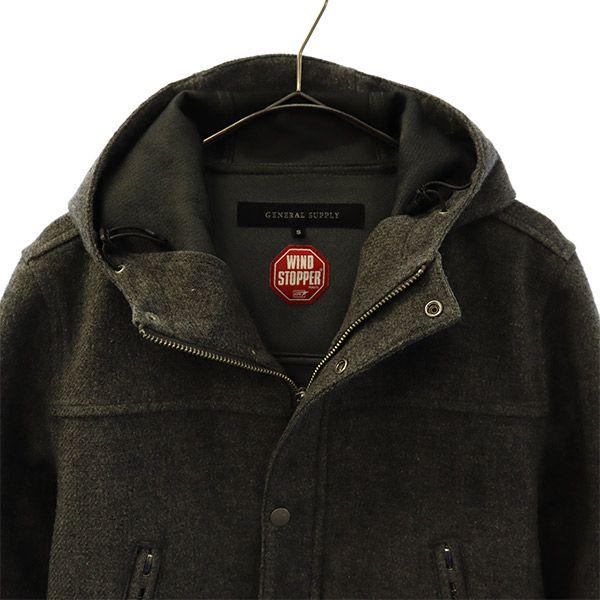 SHIPS GENERAL SUPPLY wool blend Jacket S gray hood Men's Used