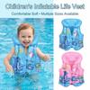 Inflatable Float Vest Independent Airbags Kid Life Jackets Children Safety Vest  Water Activities