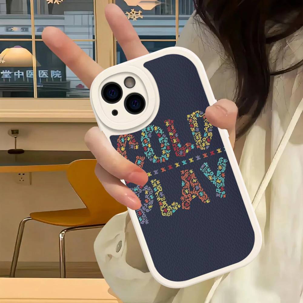 Moon Music Coldplay Band Phone Case For IPhone 16 15 14 13 12 11 Pro Max Plus Leather Shockproof Cover