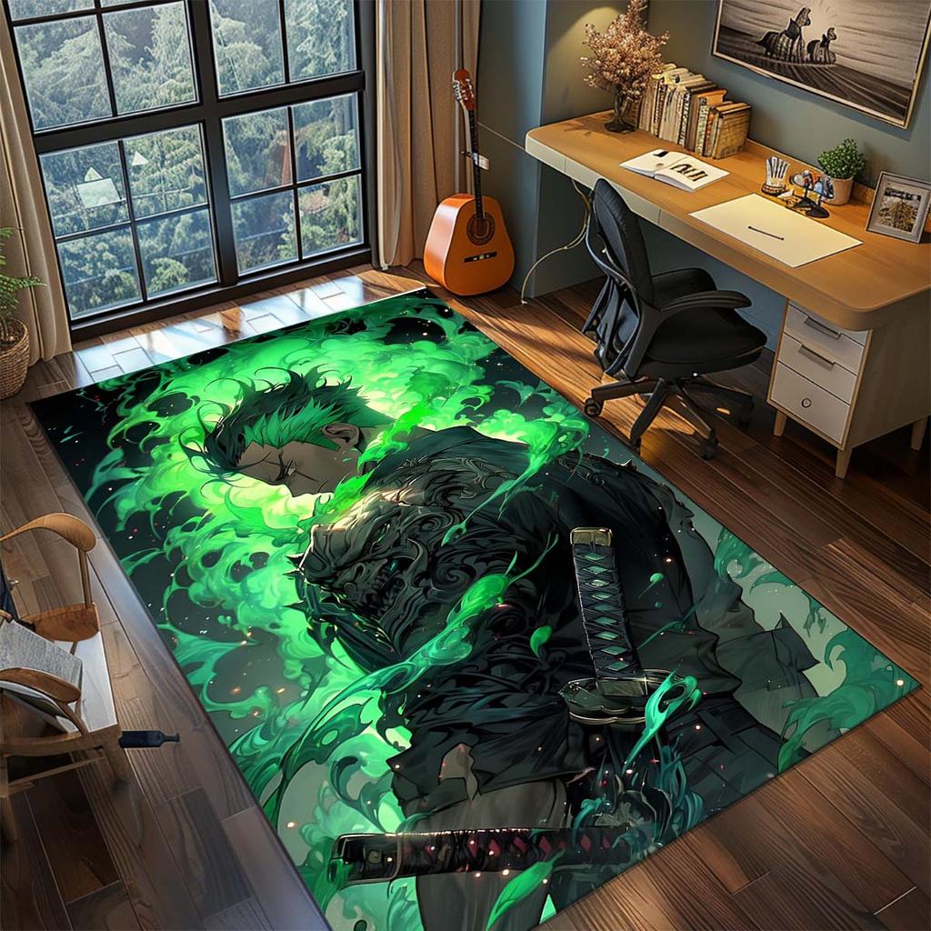 One Piece Anime Rug Carpet Large Area Rug Non Slip Washable Floor Mat Gamer Room Bedroom Home Decor -QJY