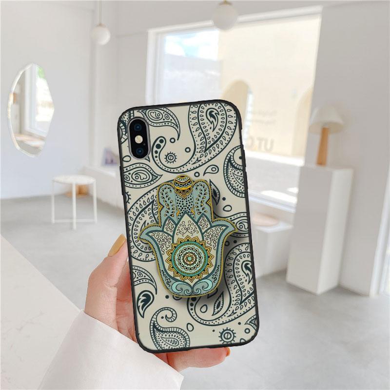 IX19 Hamsa Hand Amulet Case for Samsung Galaxy Note 8 9 10 20 Ultra Lite Plus A03 A06 A16 A11 M21 M35 A72 S25 Core Pro Quantum 2