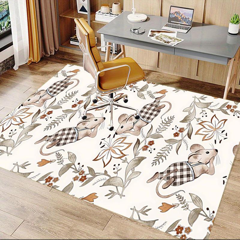 1PC Mouse Floral Extra Large Non-Slip Floor carpet, Office, family, bedroom, Studio - Large Area RugJ0320