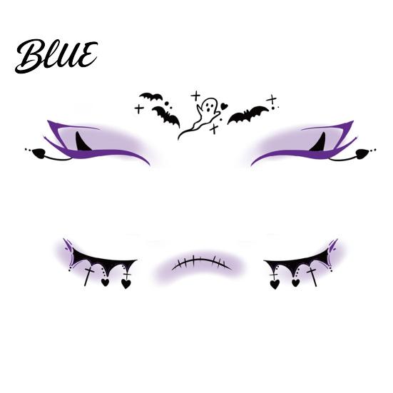 Waterproof Horror Makeup Decals Halloween Face Tattoo Stickers Scary for Party Easy Apply Patch Temporary Wound Scar Body Art Kids Adults Sensitive