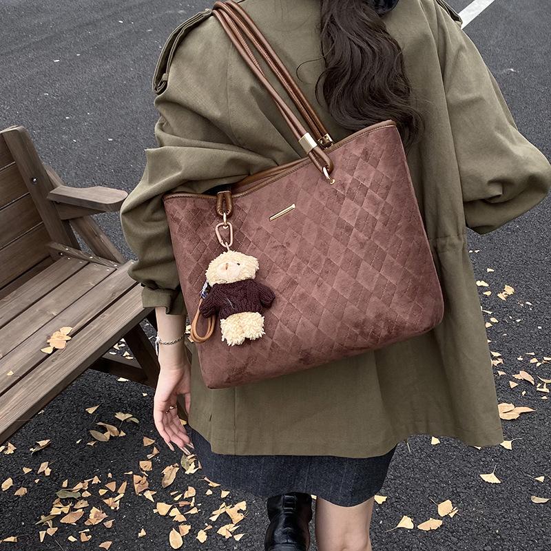 Women's Bag 2025 New Large-capacity Student Class Commuter Bag Versatile Portable Tote Bag Underarm Shoulder Bag