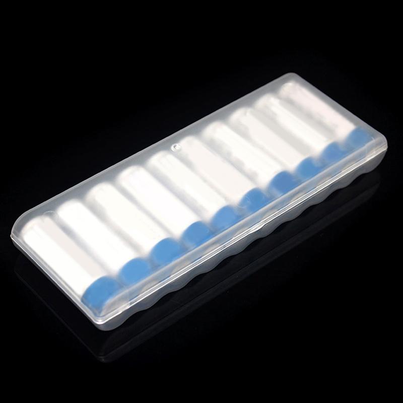 10 Schlitze Transparente Kunststoff-Batterieaufbewahrungsbox Harter Behälter Halter Koffer Für AAA/AA Batterie Organizer Zubehör